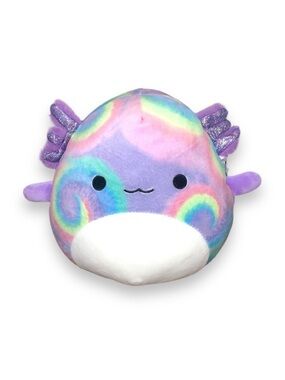 Squishmallows Delphine Rainbow Axolotl 7.5" Plush Sea Life Squad Official